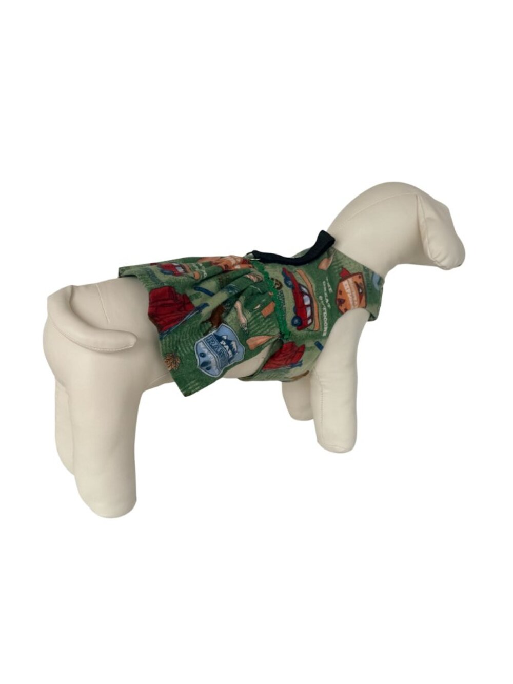 Handmade Small Dog Adjustable Outfit w Harness Camping Outdoor Fishing - Picture 5 of 15
